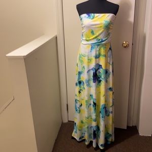 The Limited brand strapless maxi dress